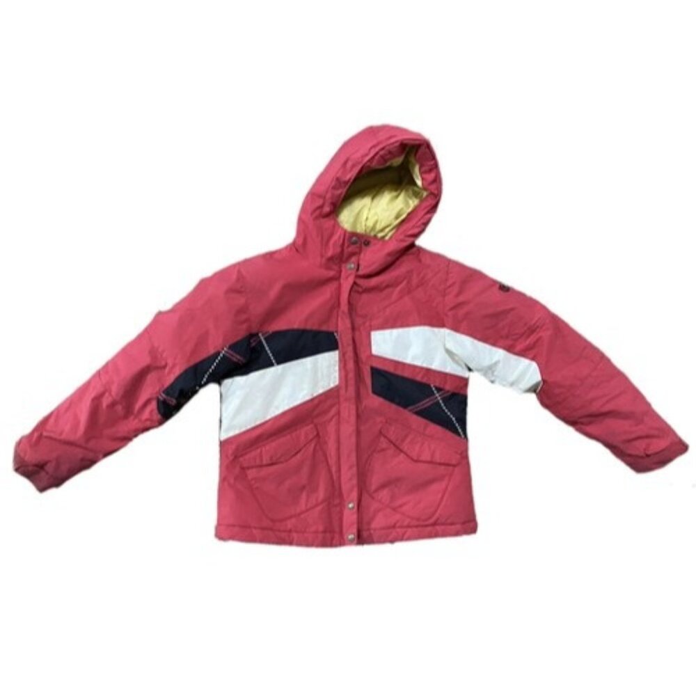 Columbia Girls Winter Coat Pink Colorful Insulated Hooded Jacket 14/16